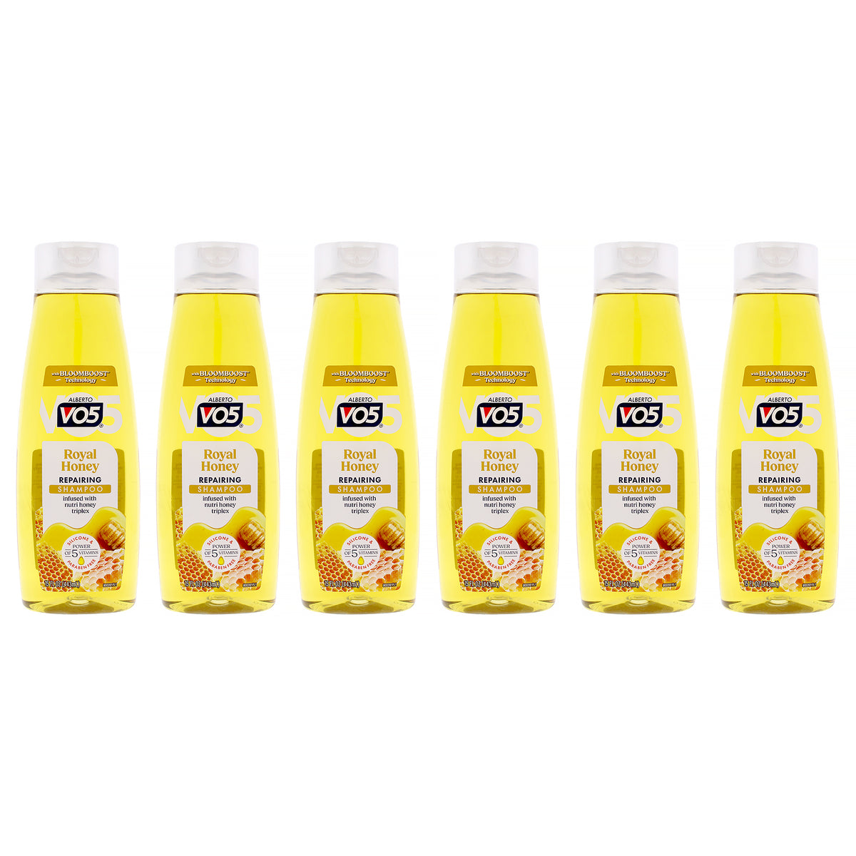 Royal Honey Repairing Shampoo by Alberto VO5 for Unisex - 15 oz Shampoo - Pack of 6